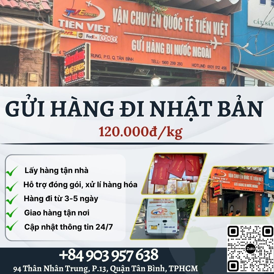 Gửi hàng đi Nhật Bản  - Tiến Việt Express